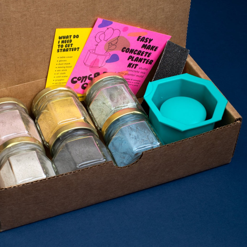 concrete mix for making pots Mini Pot Concrete Kit – Concrete Concrete